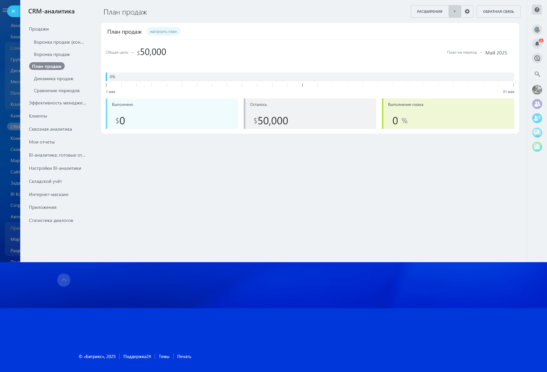 План Продаж CRM Битрикс