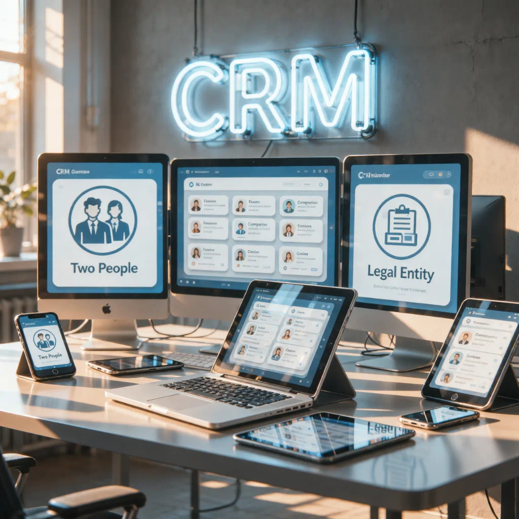 Связь контактов и компаний