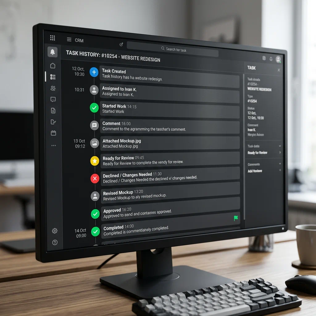 обратная связь по задачам в CRM