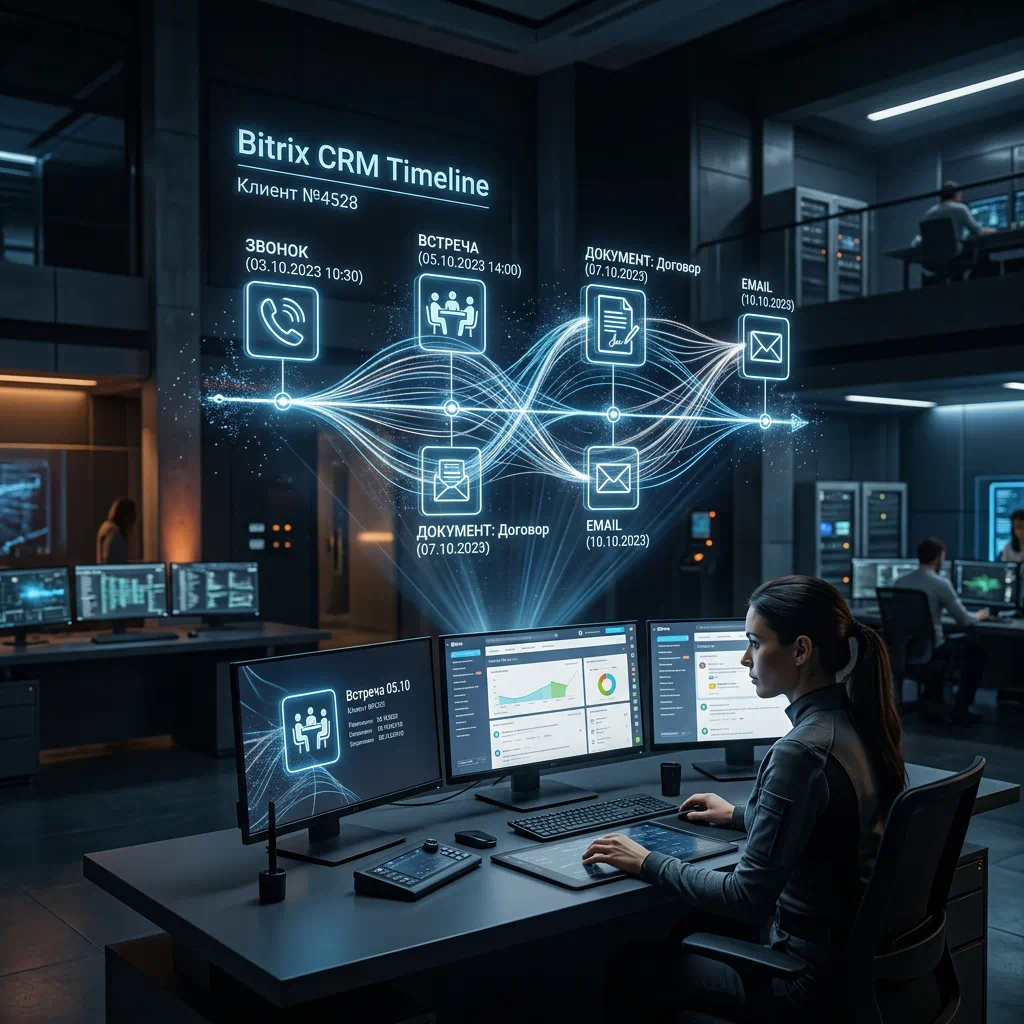 лента событий CRM Битрикс